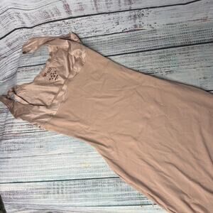 ASSETS by Spanx Nude Full Slip Shapewear Dress L/G Smoothing Body Shaper